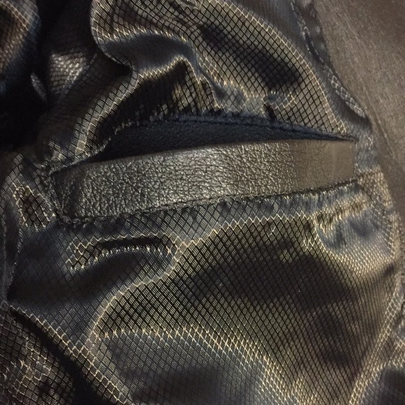 Vintage 1990's Genuine Black Leather zipper Jacket coat Oscar Piel Size L - Picture 11 of 14